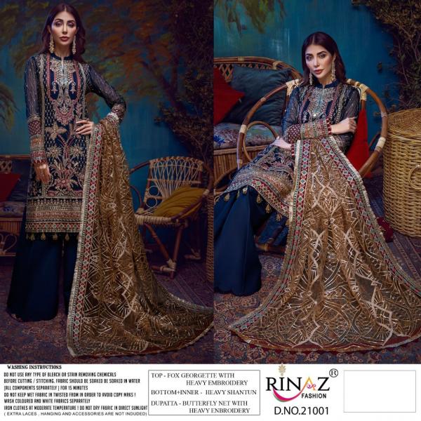 Rinaz Adan Libas 12 Fancy Georgette Embroidery Pakistani Salwar